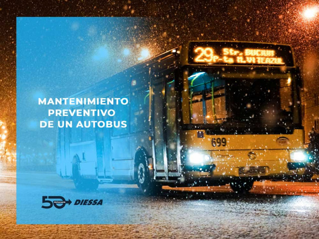 El mantenimiento preventivo y correctivo de un autobus.