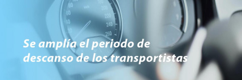Se amplía el periodo de descanso de los transportistas
