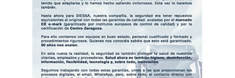 Nunca irás solo: Estamos a tu servicio.