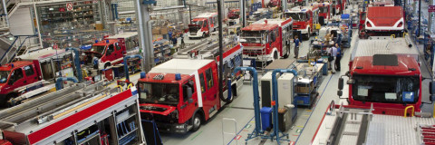 La mayor fábrica de camiones de bomberos del mundo